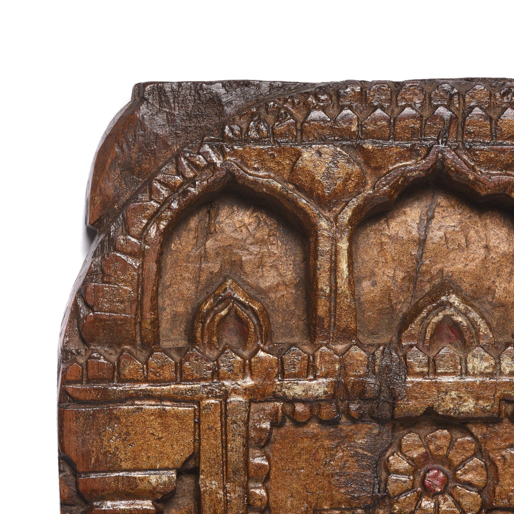 Carved Indian Votive Panel From Andhra Pradesh - Ca 1900