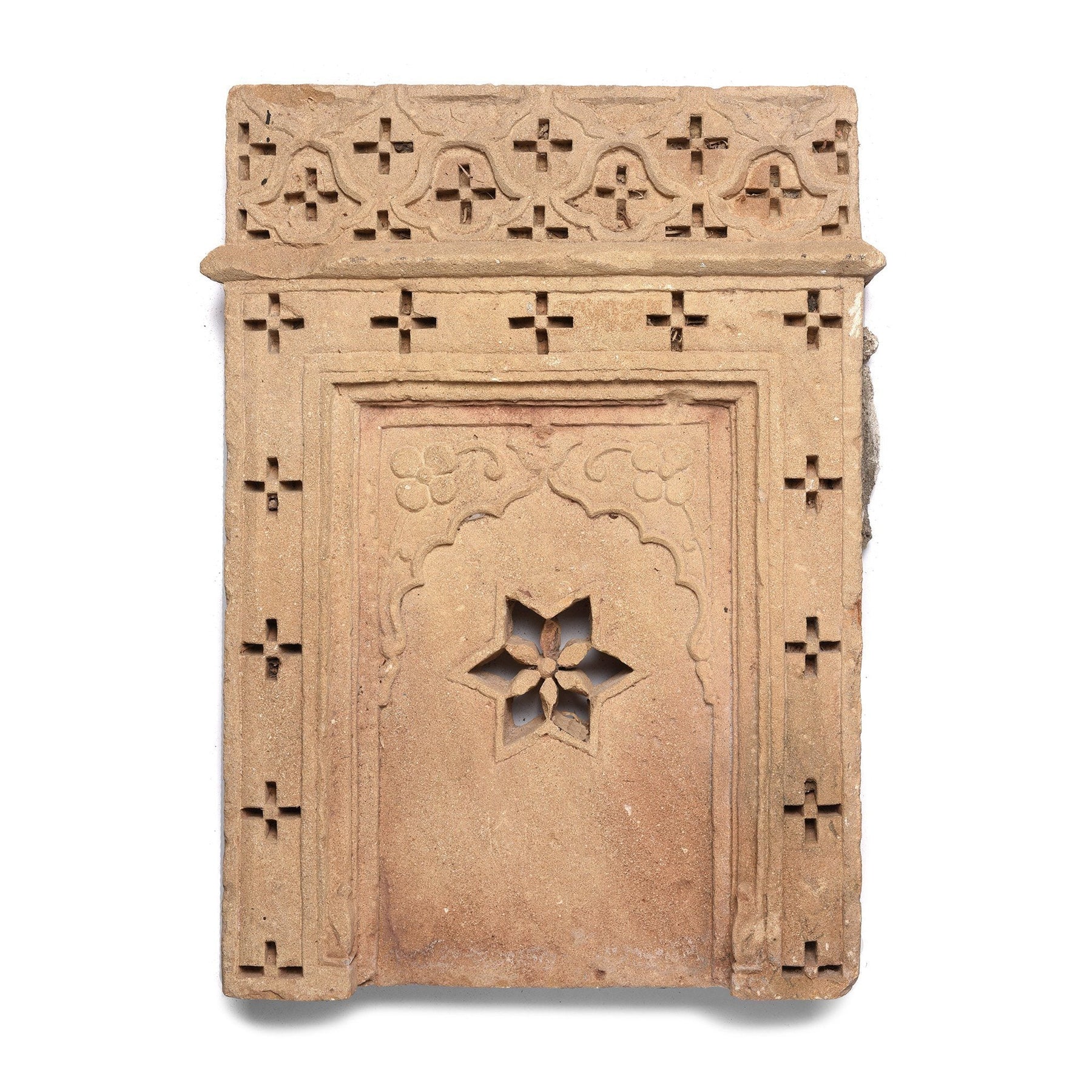 Carved Mughal Style Stone Panels From Jaiselmer - 19thC