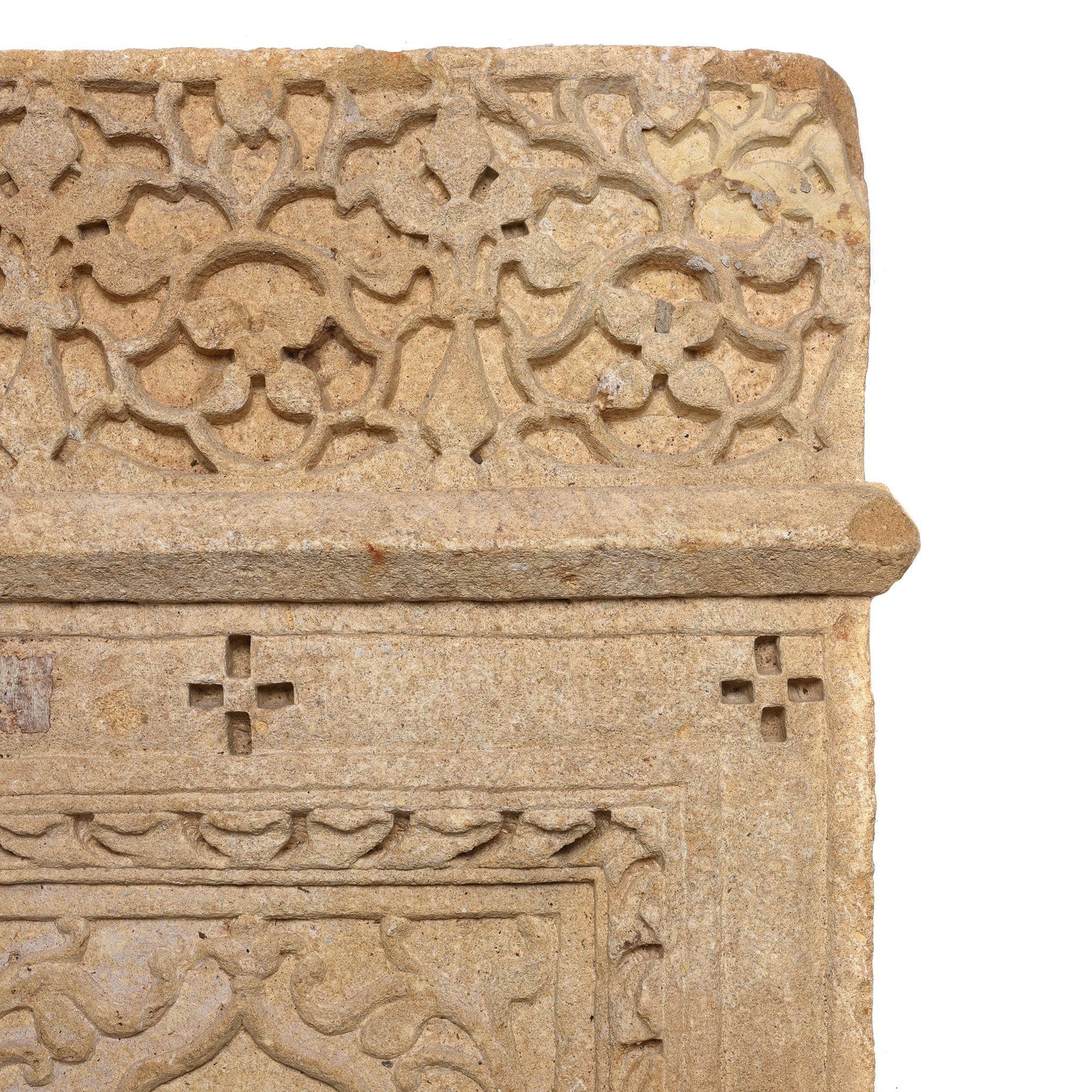 Carved Mughal Style Stone Panels From Jaiselmer - 19thC