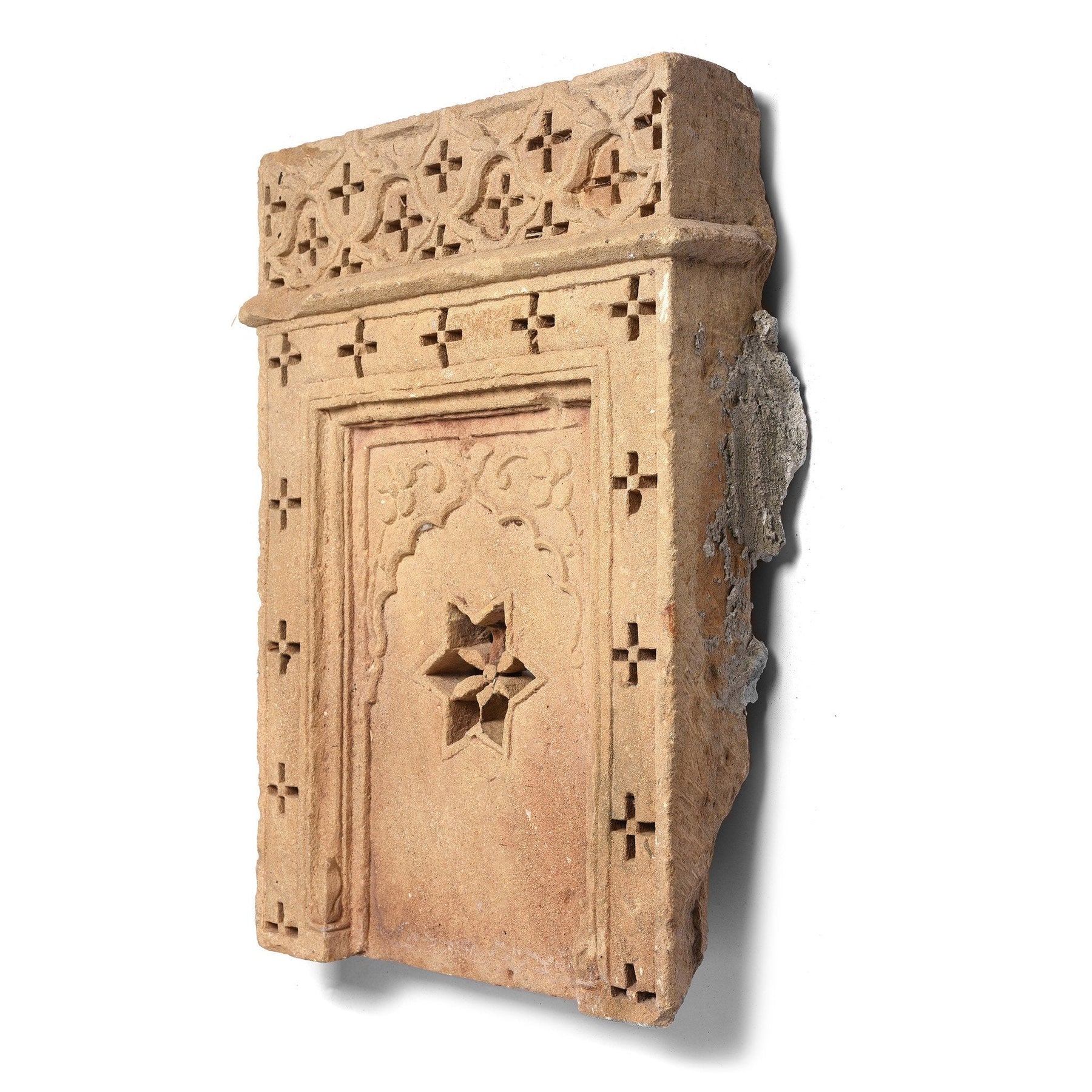 Carved Mughal Style Stone Panels From Jaiselmer - 19thC