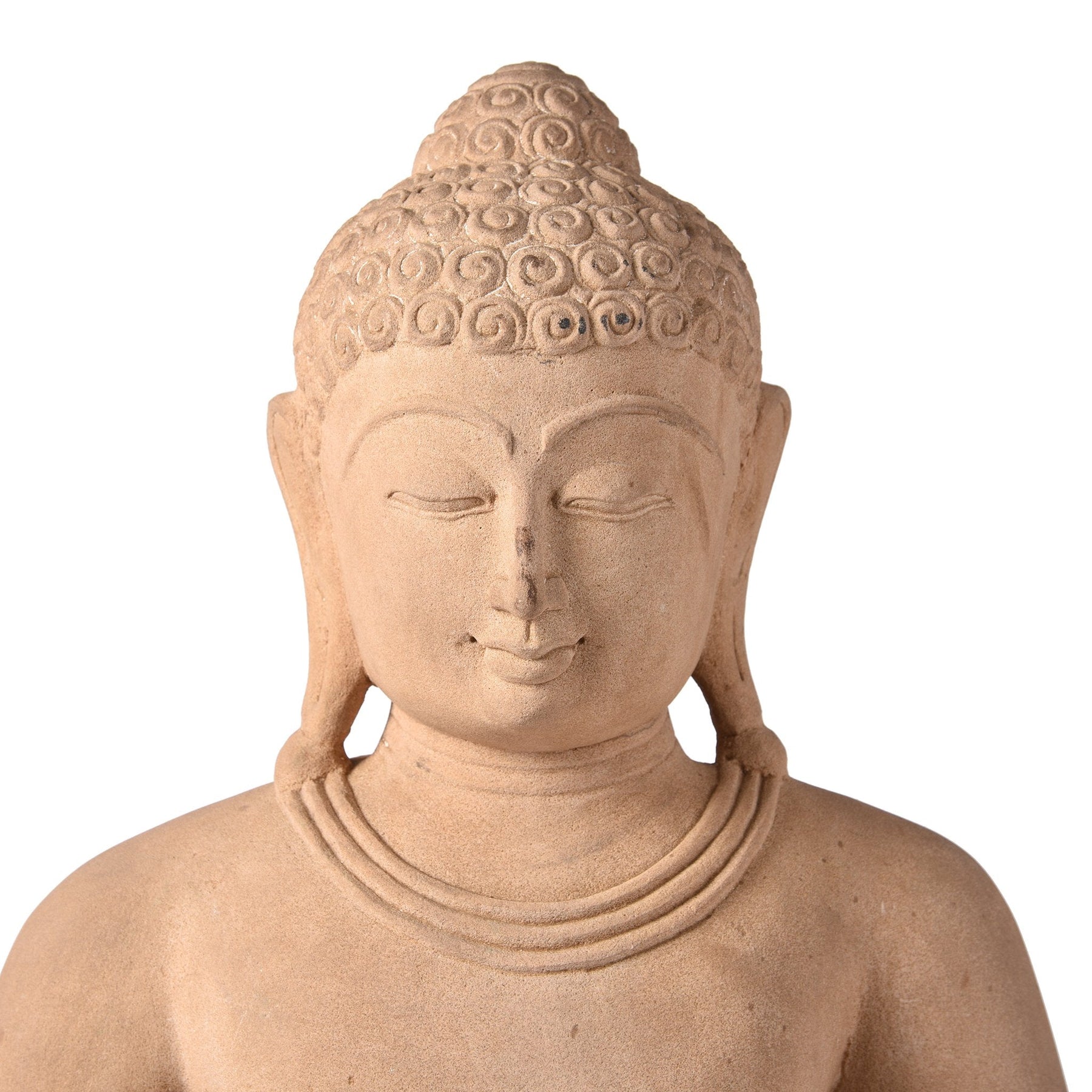 Carved Stone Sitting Buddha Statue From Patna