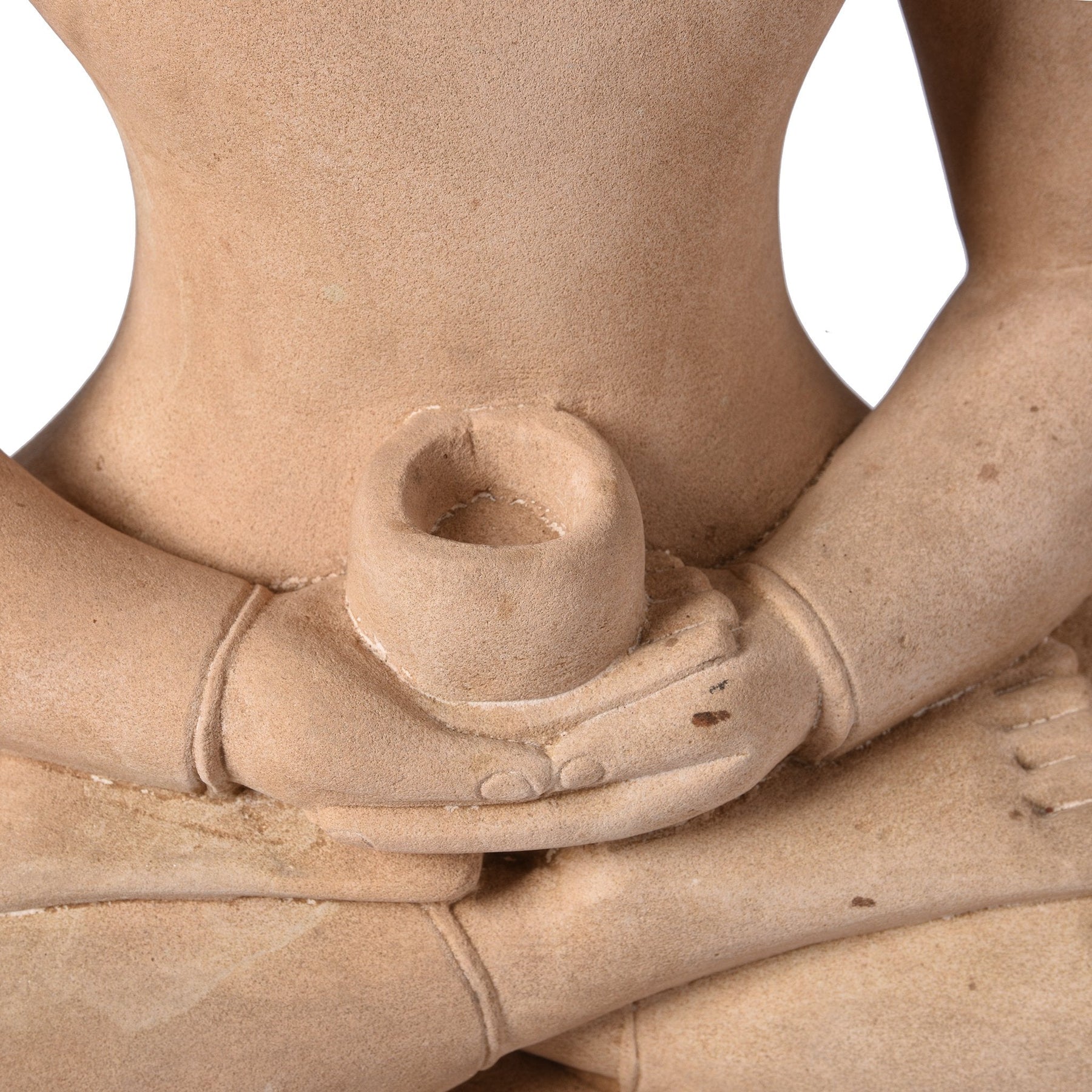 Carved Stone Sitting Buddha Statue From Patna