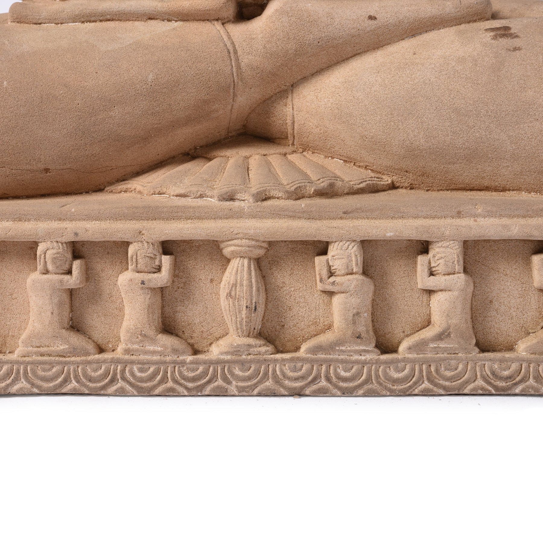 Carved Stone Sitting Buddha Statue From Patna