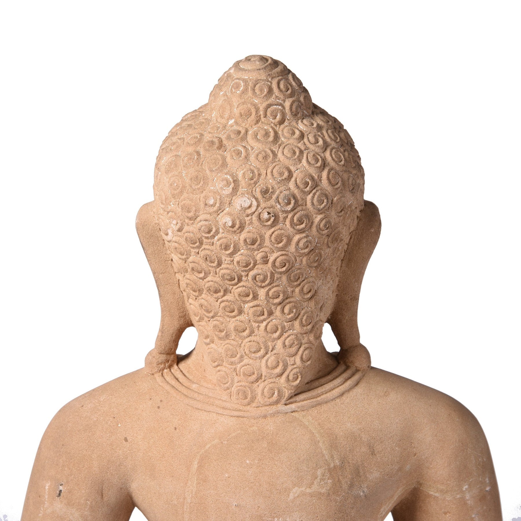 Carved Stone Sitting Buddha Statue From Patna