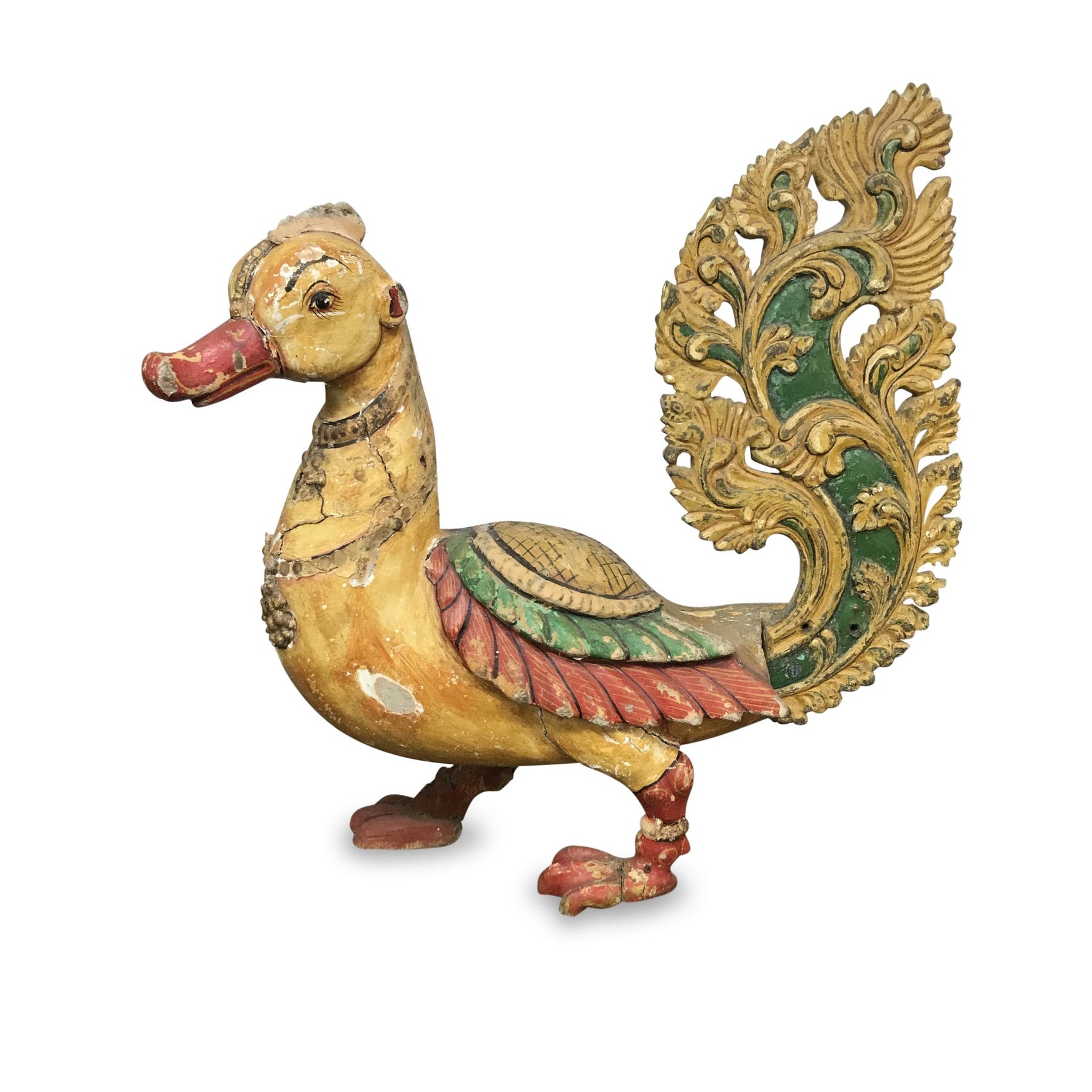 Carved Teak Mythical Bird - Circa 80 yrs old
