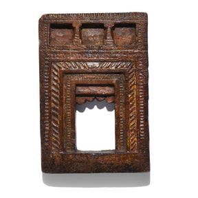 Carved Teak Votive Panel from Andra Pradesh - 19thC