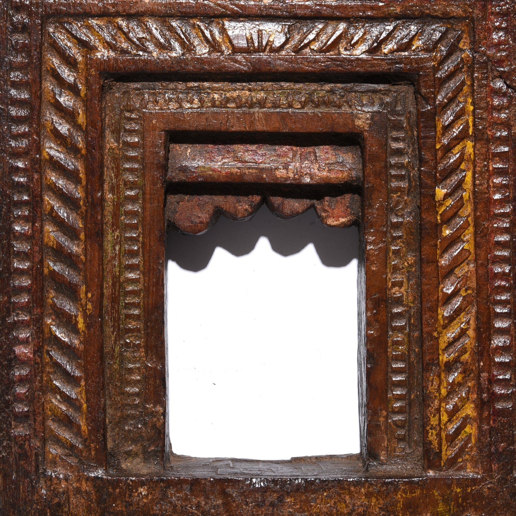 Carved Teak Votive Panel from Andra Pradesh - 19thC