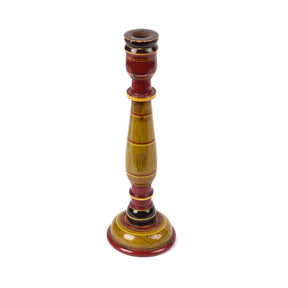 Lacquered Candle Stick From Rajasthan