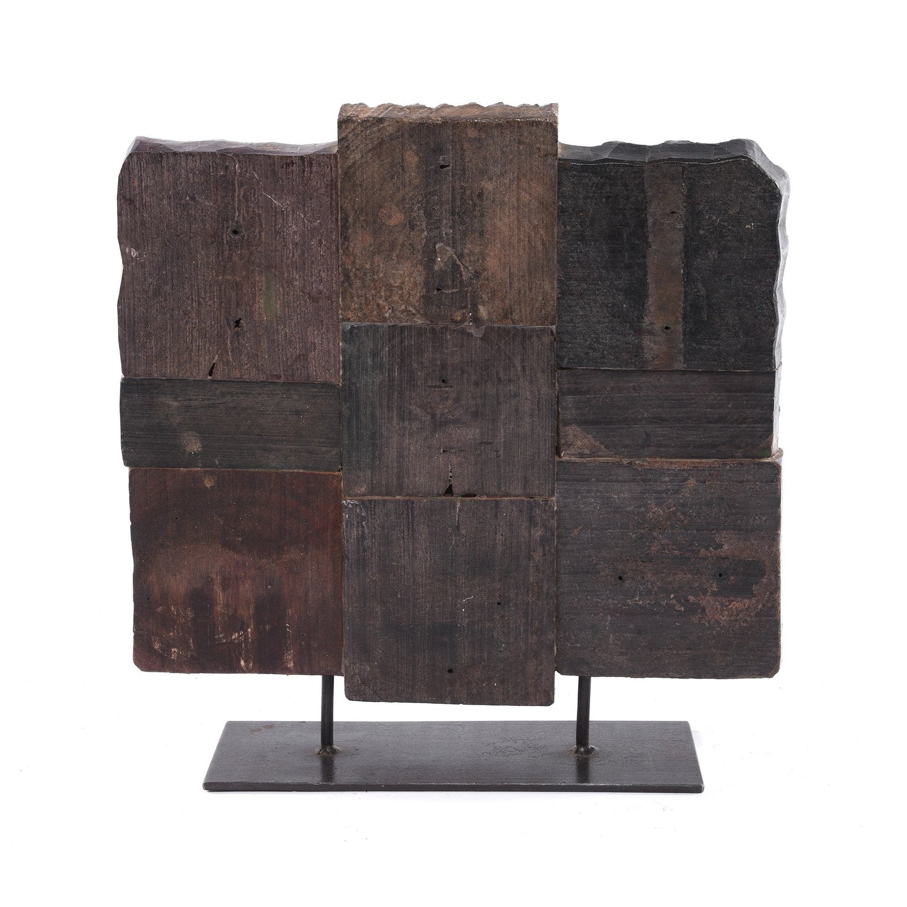 Old Textile Printing Blocks On a Stand - Ca 75 Yrs Old