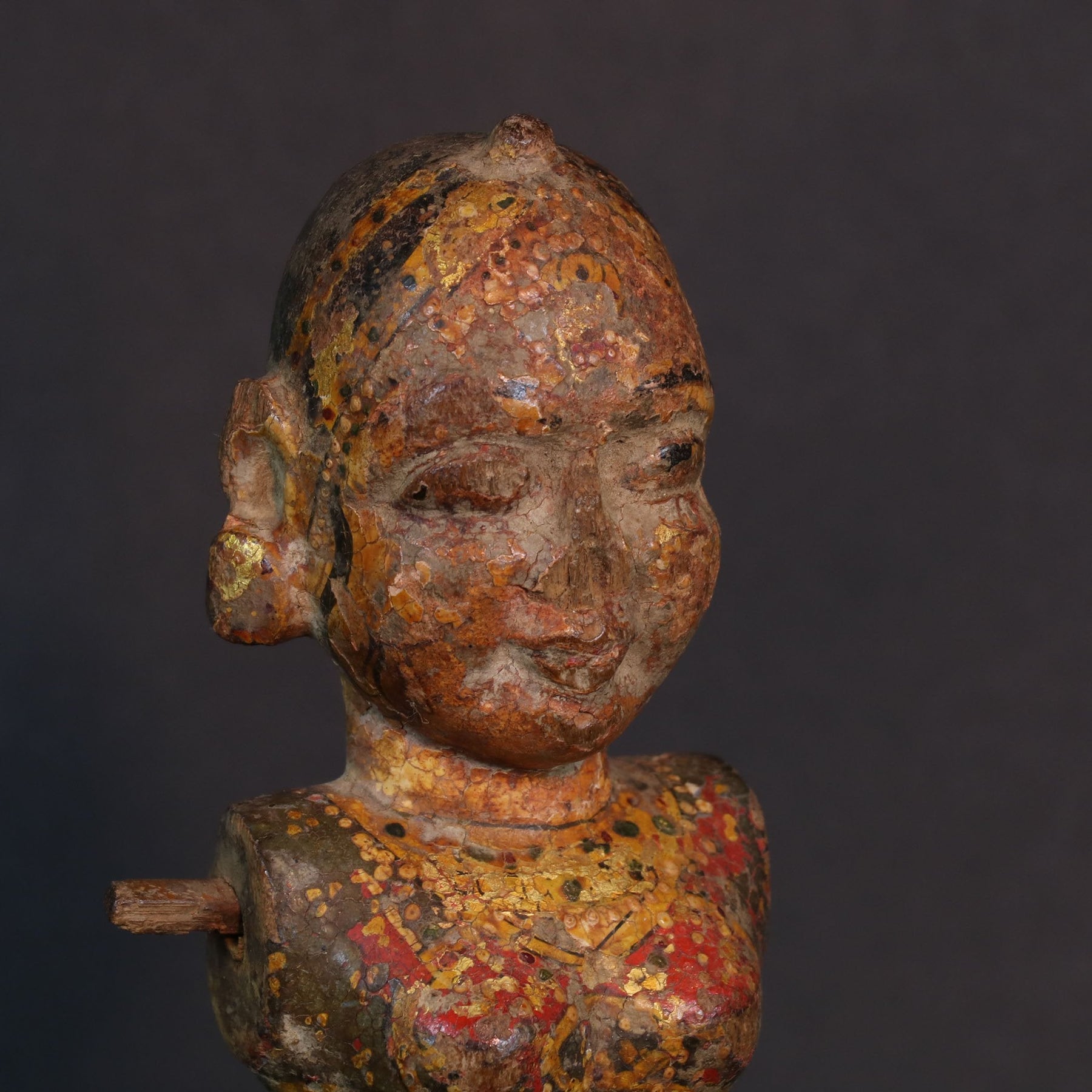 Original Painted Gangaur Figure - 19thC