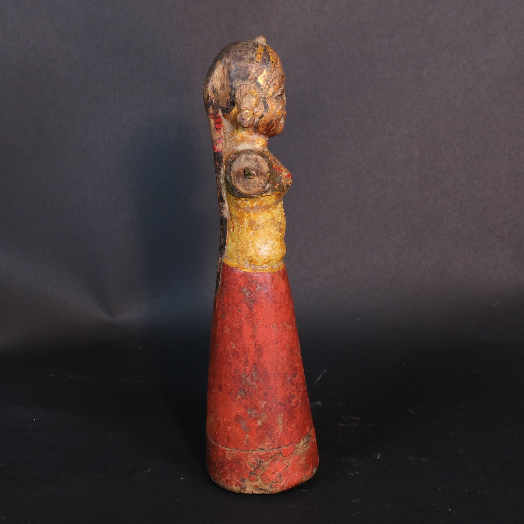 Original Painted Gangaur Figure - 19thC