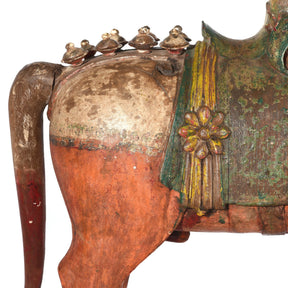 Painted Carved Horse from Patan - Late 19thC