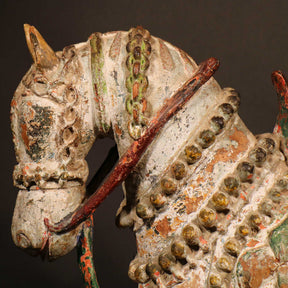 Painted Carved Mughal Horse from Gujarat - Early 19thC