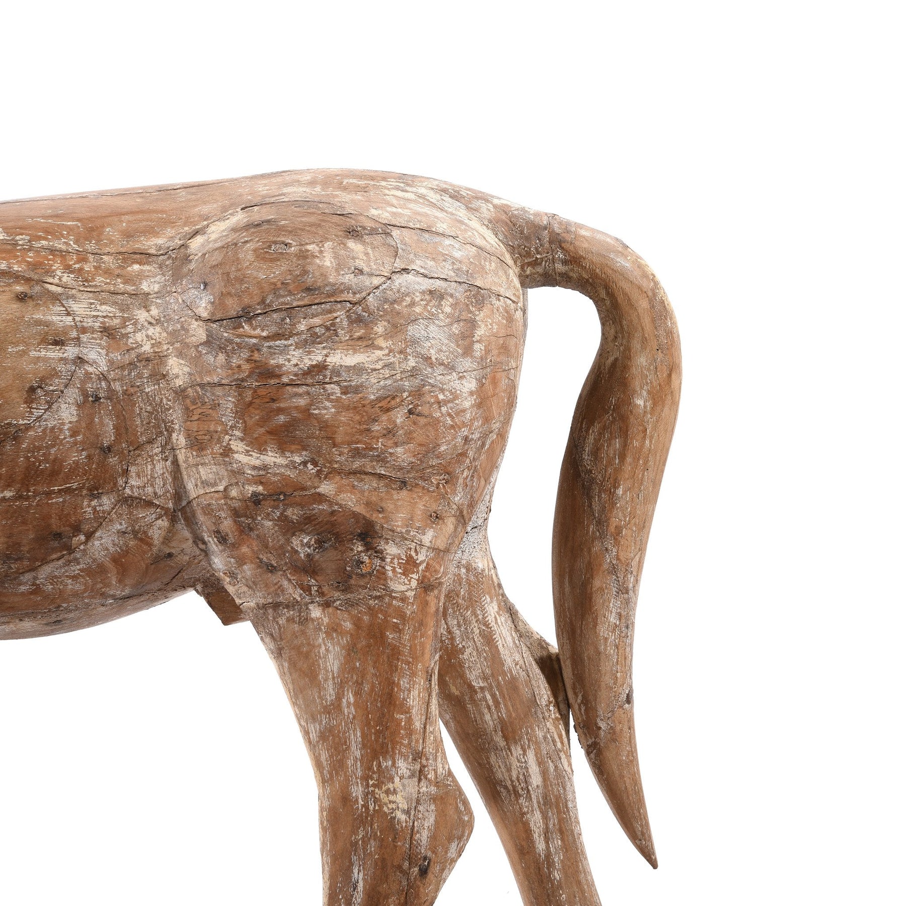 Painted Carved Temple Horse From Rajasthan - Ca 1930