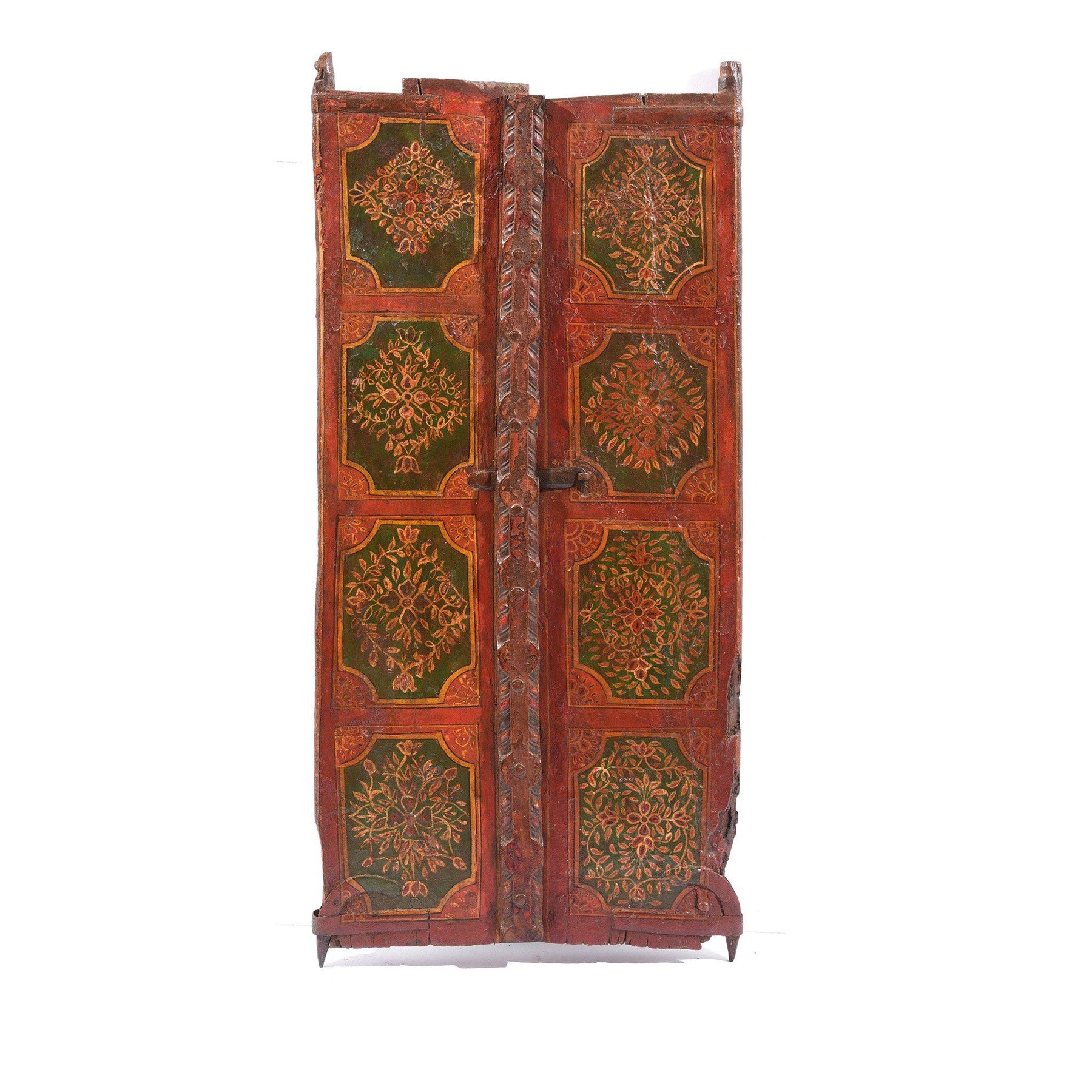Painted Indian Window From Bikaner - 19thC