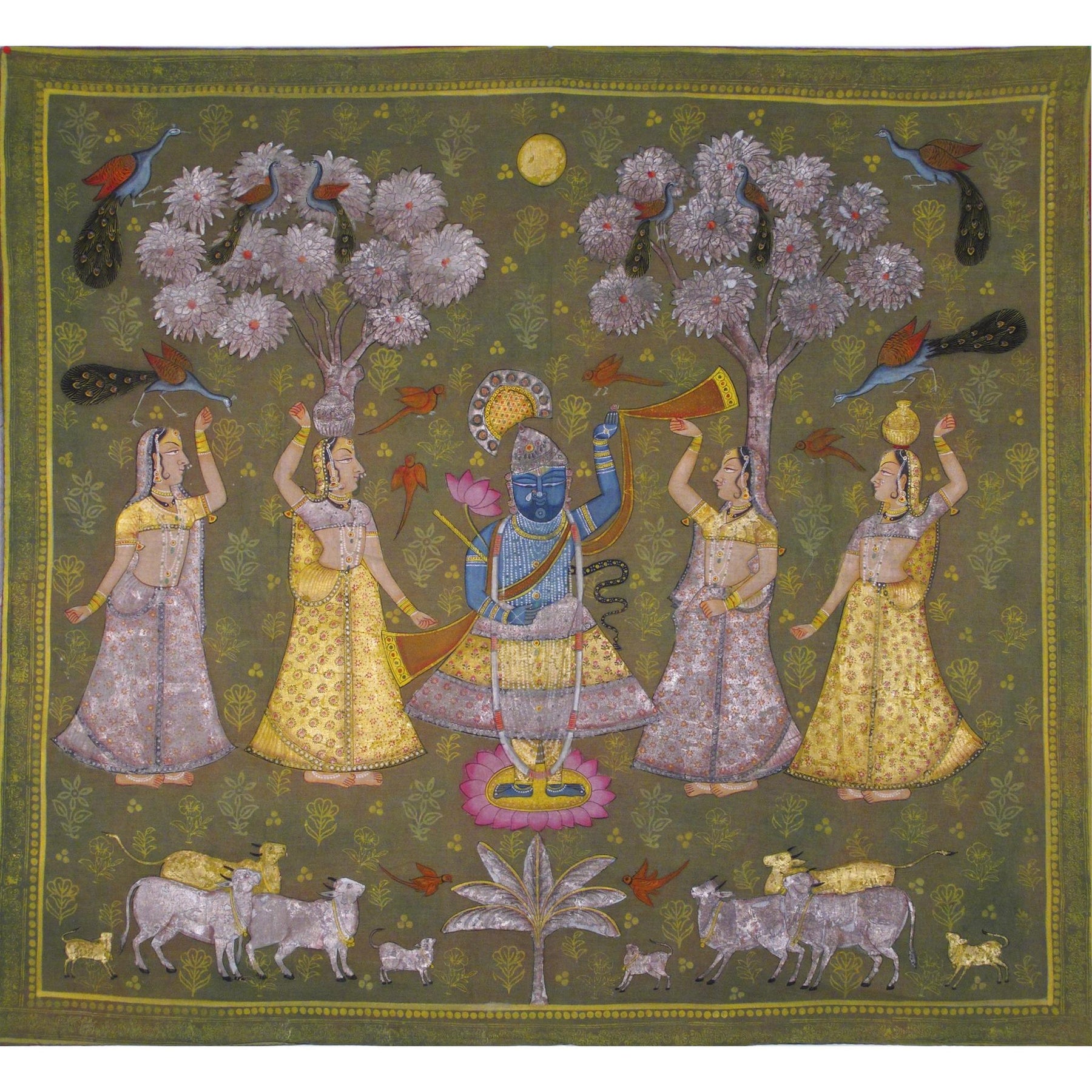 Painted Pichwai From Nathdwara Rajasthan