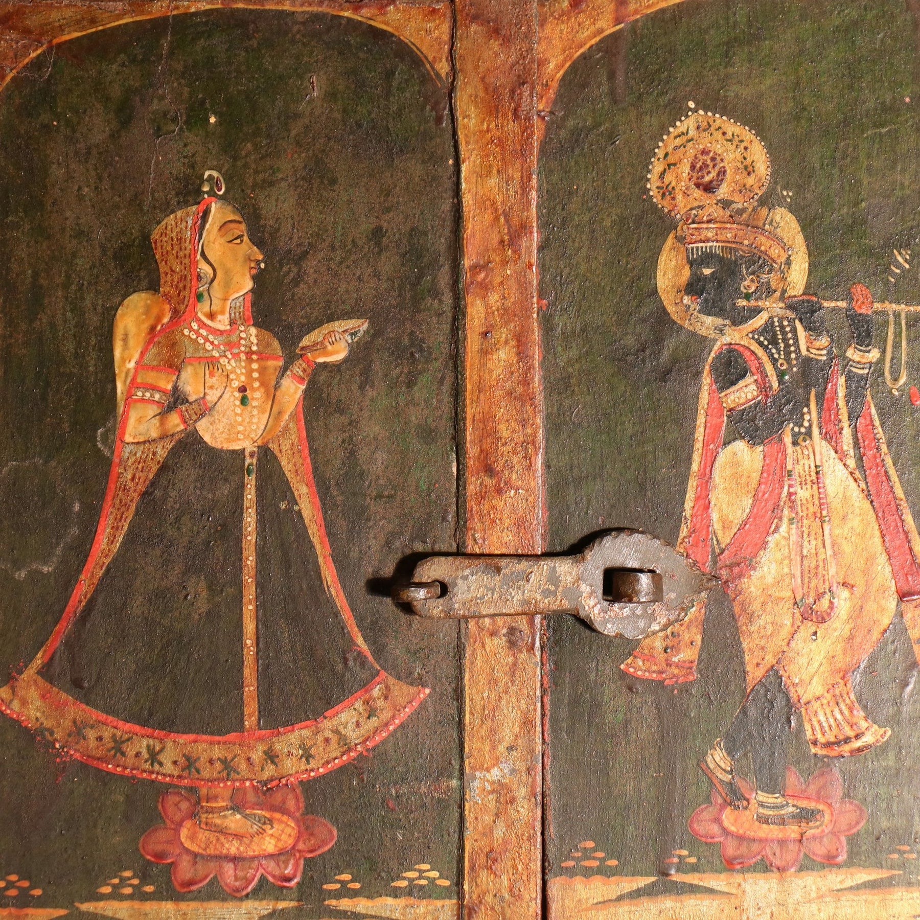 Painted Window from Bikaner, Rajasthan - 19thC