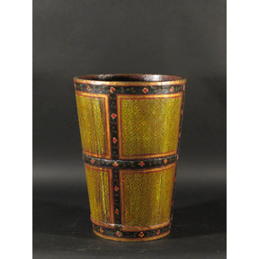 Painted Wooden Bin From Rajasthan