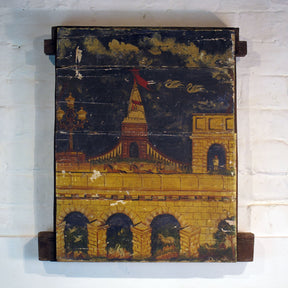 Panel With Original Painting From South India - Late 18thC