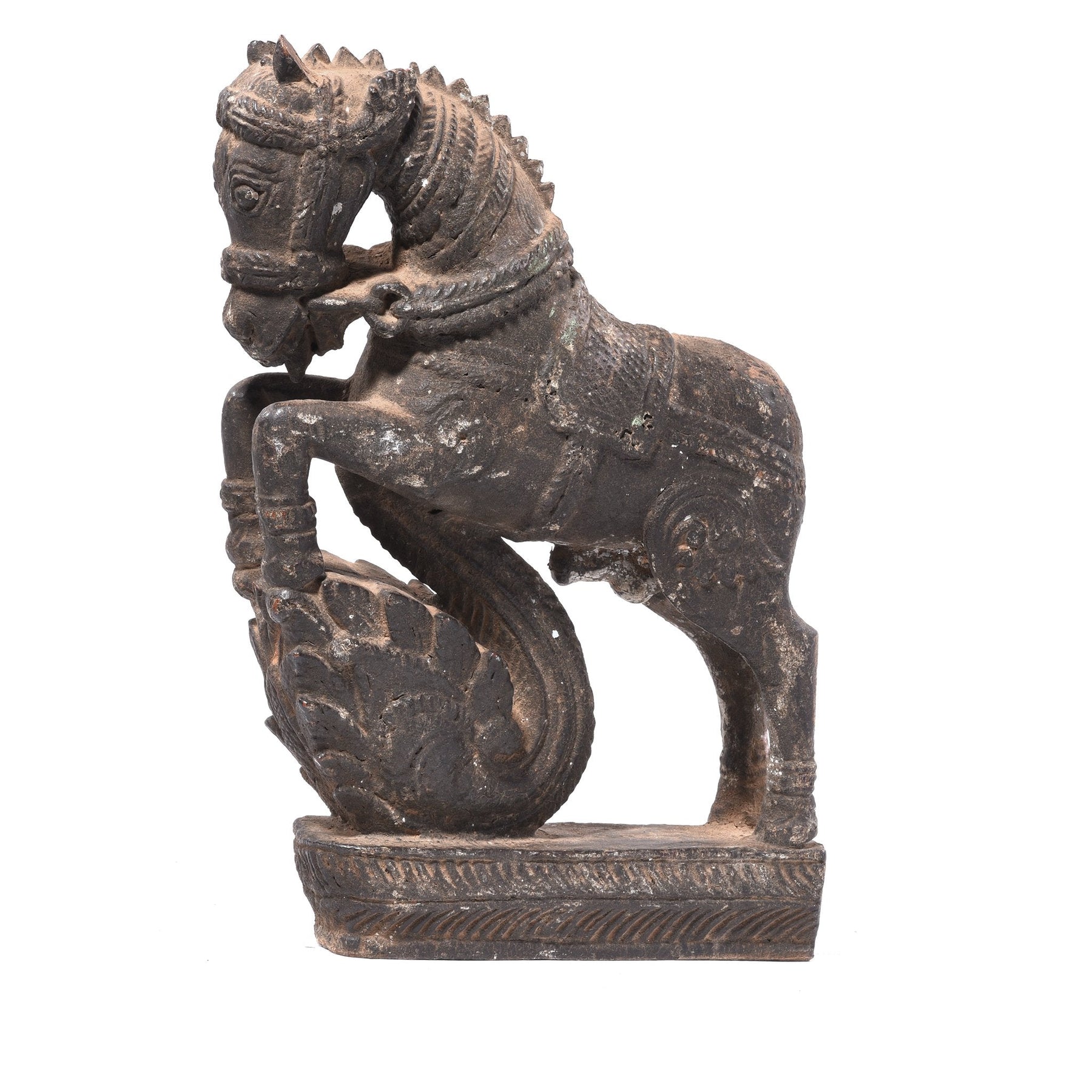 Rosewood Horse Statue - Turban Hanger from Madhya Pradesh - 19thC