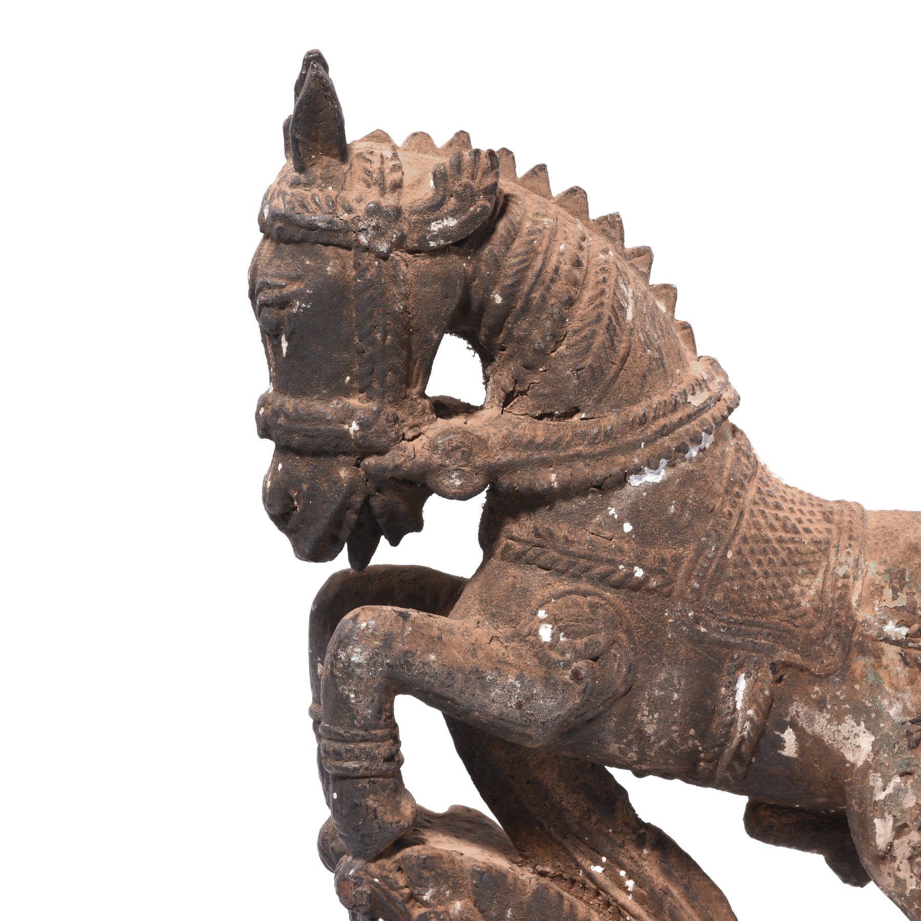Rosewood Horse Statue - Turban Hanger from Madhya Pradesh - 19thC