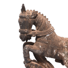 Rosewood Horse Statue - Turban Hanger from Madhya Pradesh - 19thC