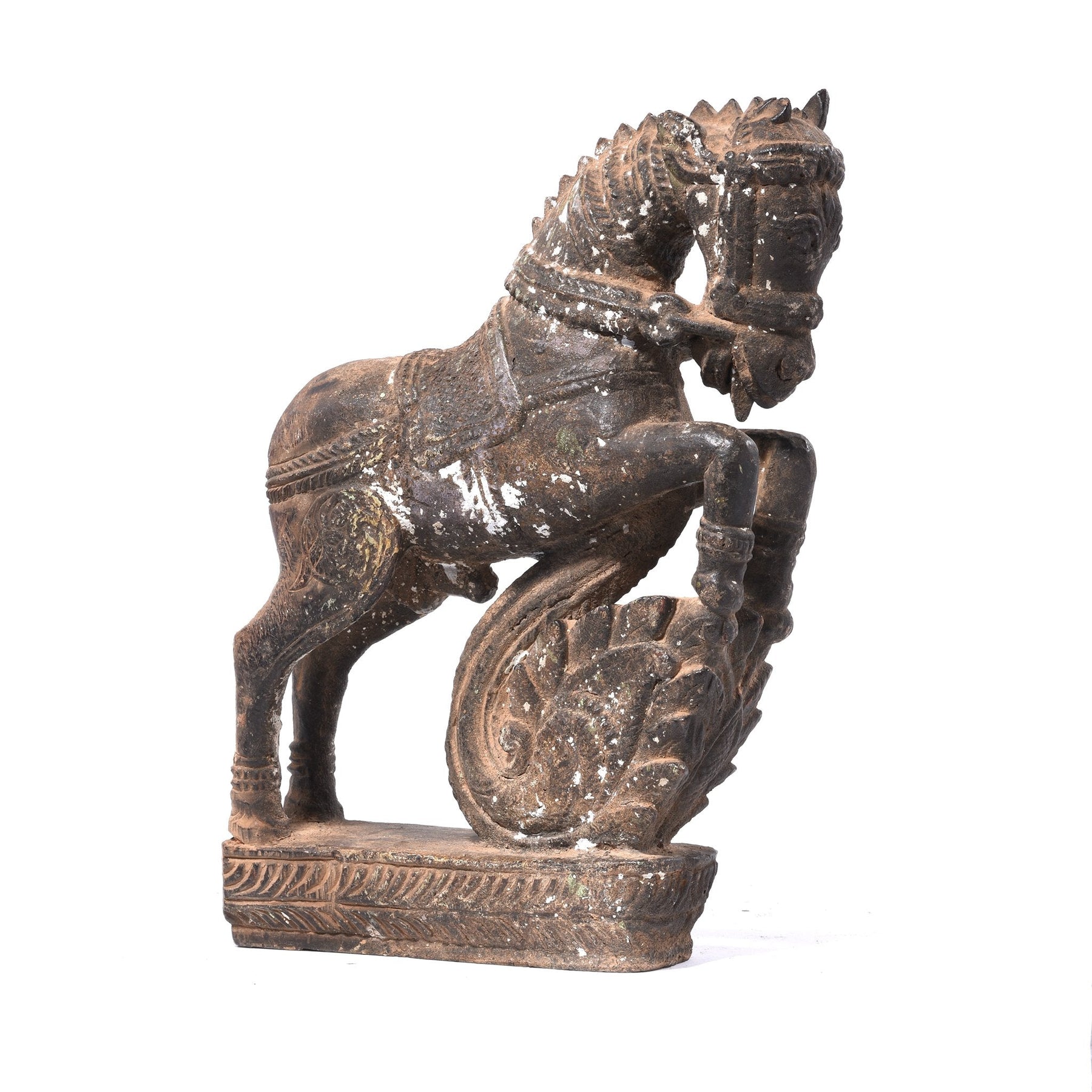 Rosewood Horse Statue - Turban Hanger from Madhya Pradesh - 19thC
