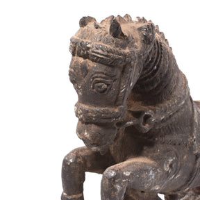 Rosewood Horse Statue - Turban Hanger from Madhya Pradesh - 19thC