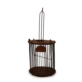 Teak & Iron Bird Cage From Gujarat - 19thC