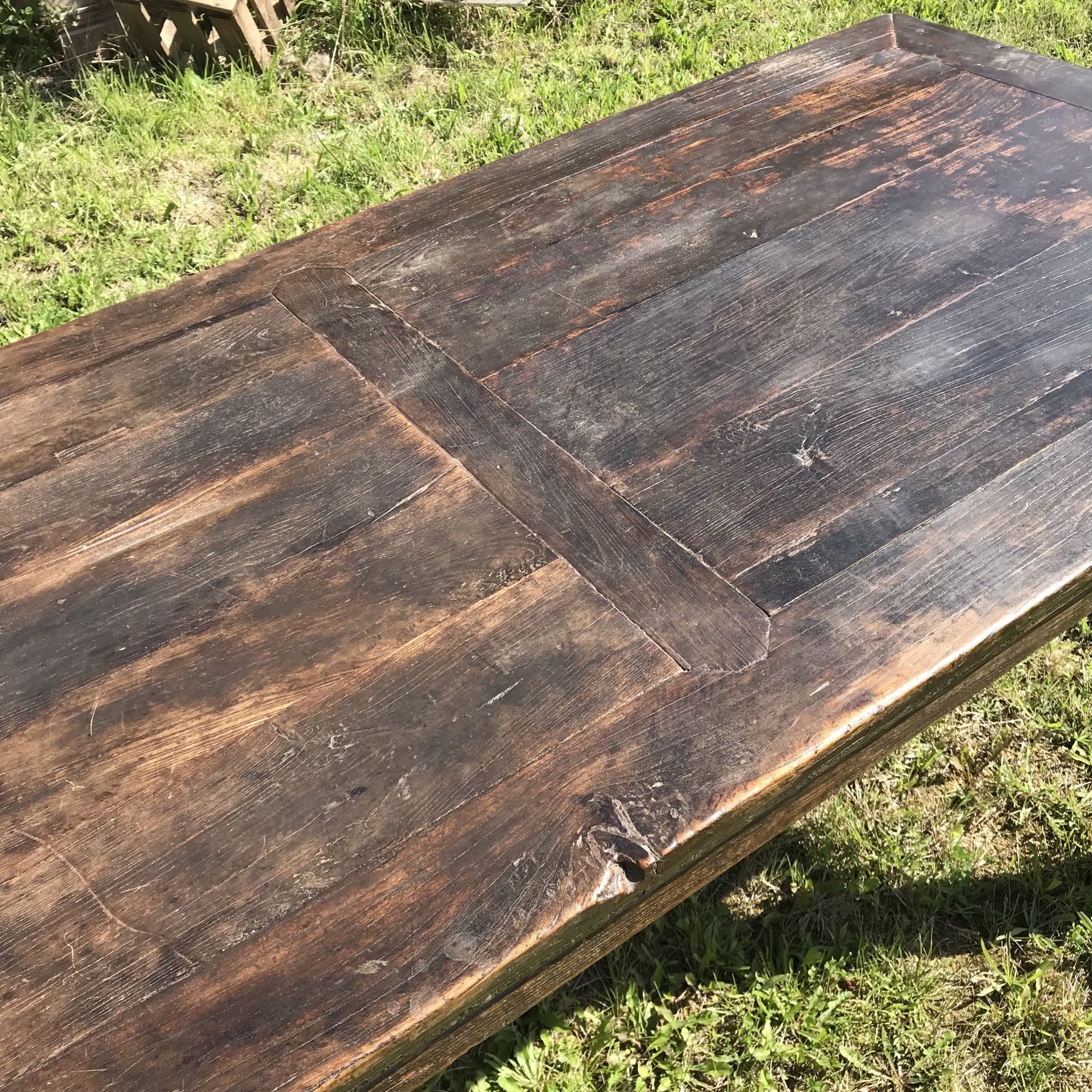 Chinese Farmhouse 6 Seater Kitchen Table - 19thC