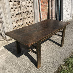 Chinese Farmhouse 6 Seater Kitchen Table - 19thC