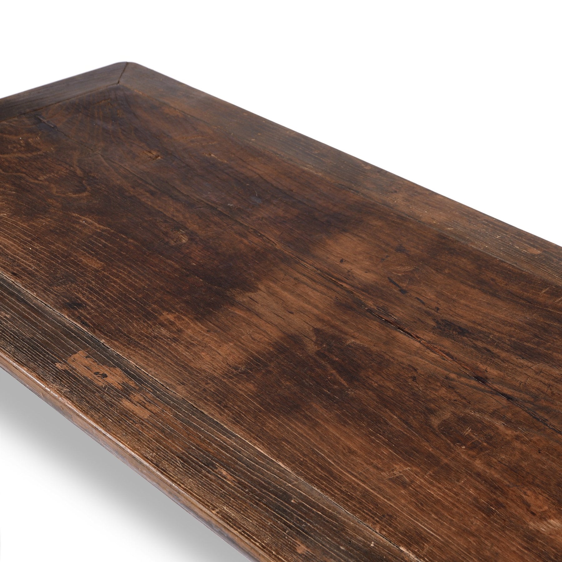 Red Elm Dining Table From Hebei - 19th Century