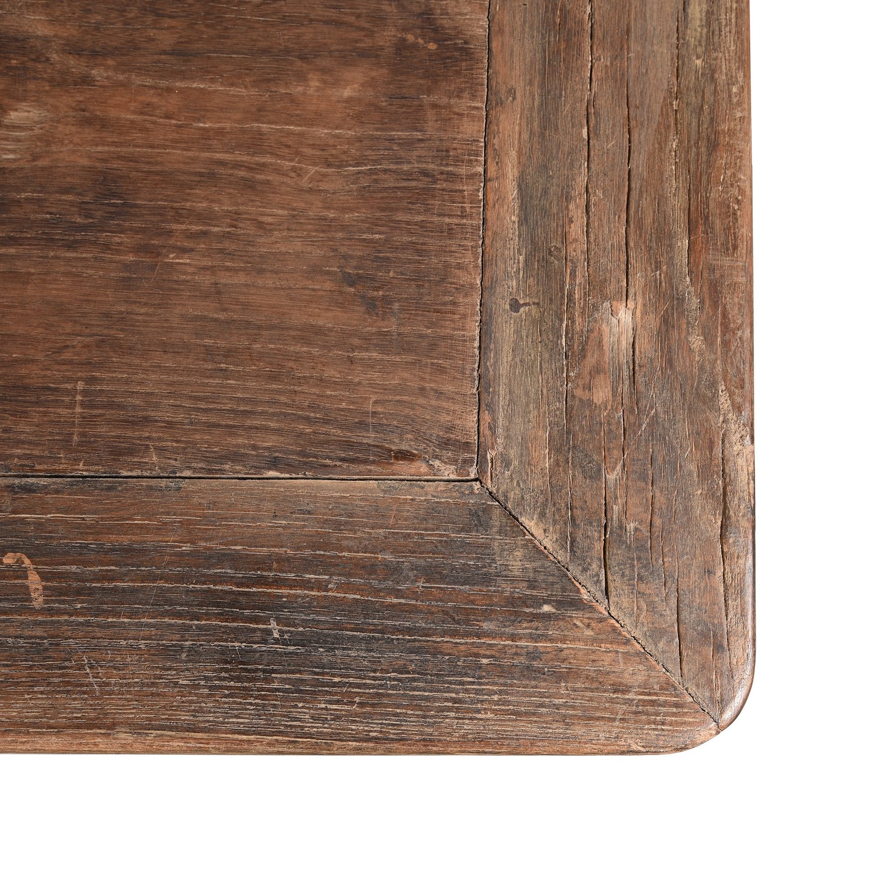 Red Elm Dining Table From Hebei - 19th Century