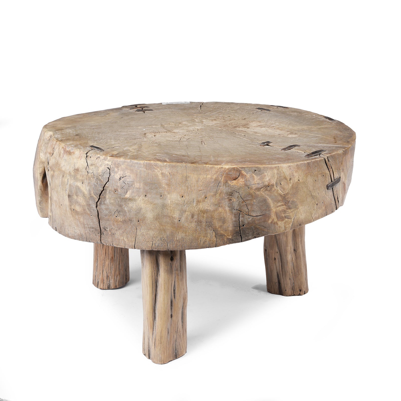 Farmers Chopping Block Coffee Table - Late 19th Century