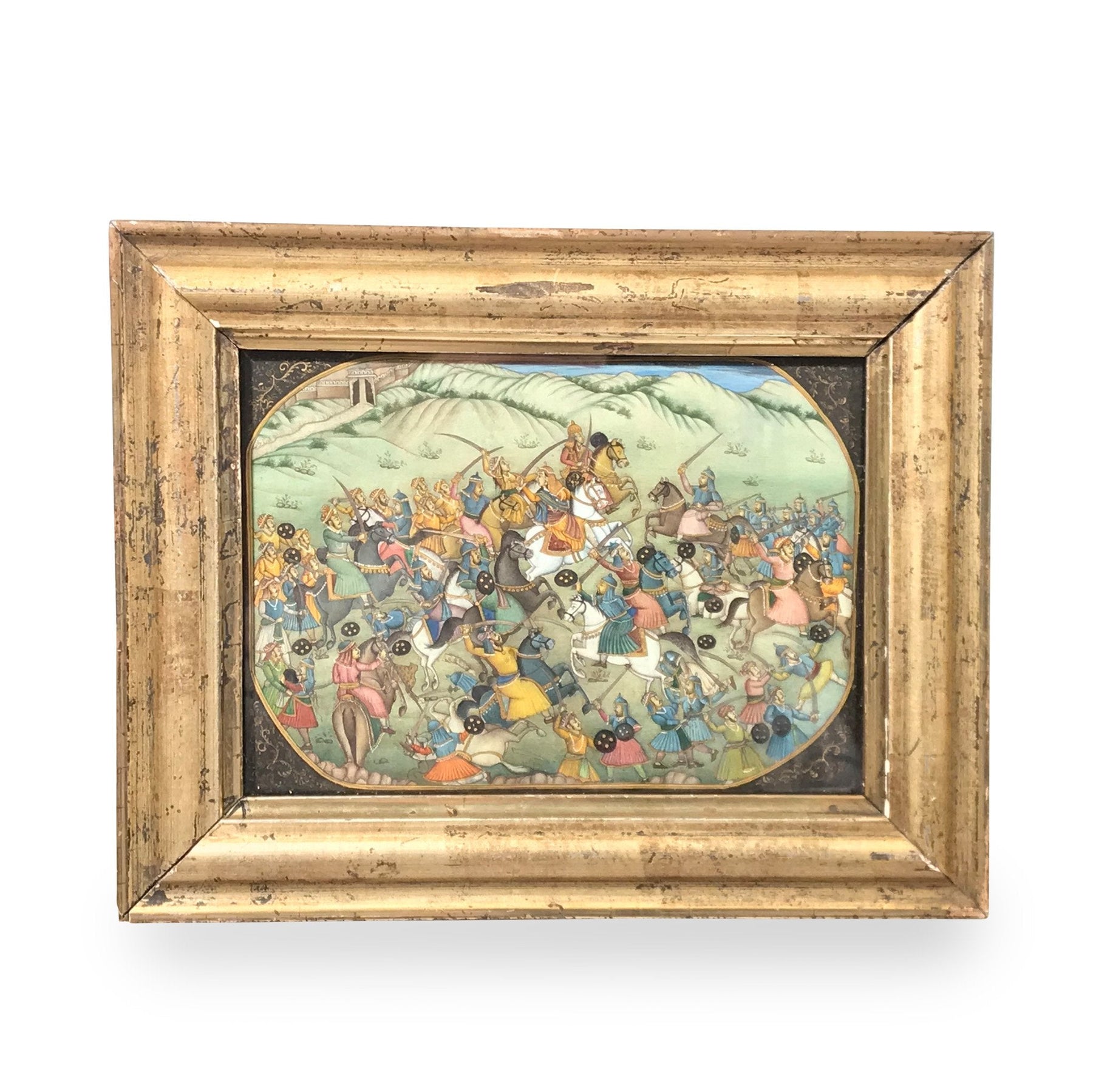 Gilt Framed Painting On Ivory From India - 19th Century