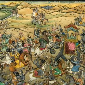 Gilt Framed Painting On Ivory From India - 19th Century