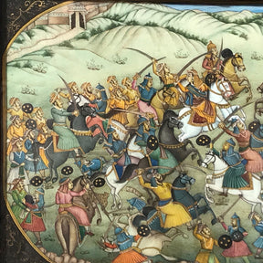 Gilt Framed Painting On Ivory From India - 19th Century
