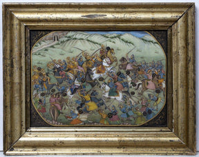 Gilt Framed Painting On Ivory From India - 19th Century