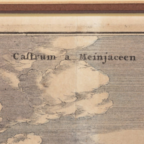 Original Tinted Engraving of Canton City - 17thC