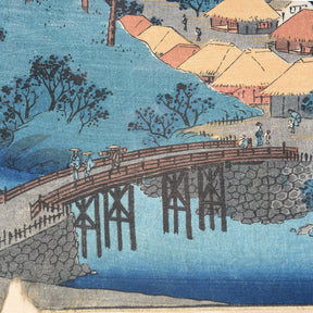 Woodblock Print of Ueno in Iga Province by Hiroshige - 1853