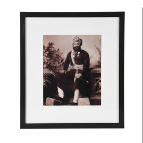 Framed  Photograph: Nawab Obeidullah Khan of Tonk