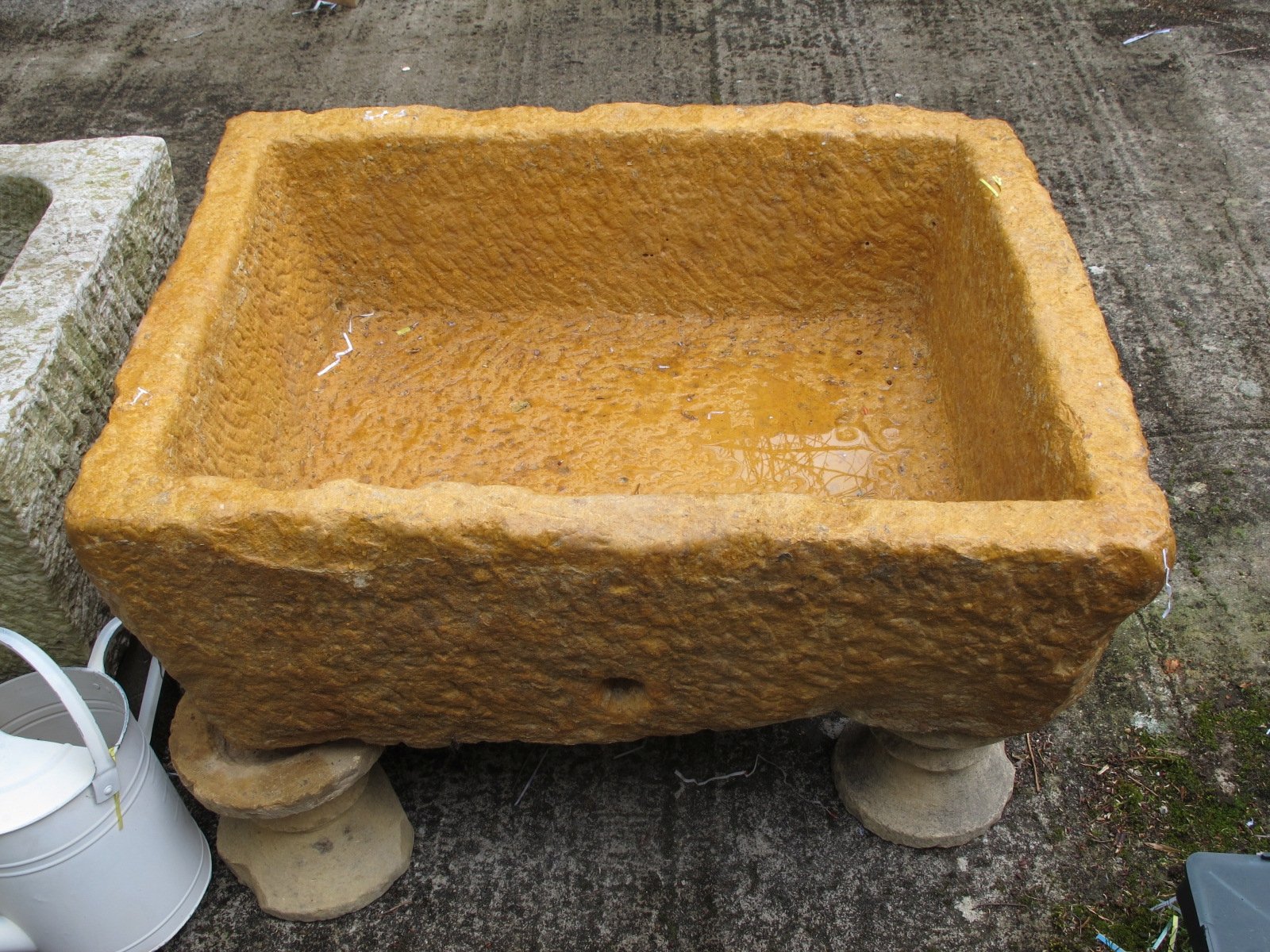 Carved Stone Water Trough - 19th Century