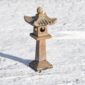 Japanese Stone Snow Lantern - Tall Ishi Doro