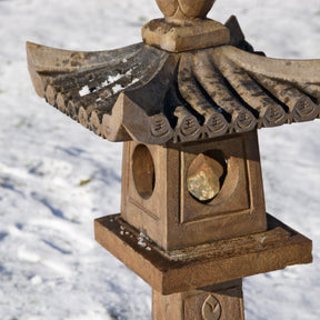Japanese Stone Snow Lantern - Tall Ishi Doro
