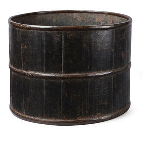 Iron Bound Chinese Dou Rice Measure - Ca 1910