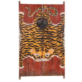 Painted Tiger Doors From Qinghai