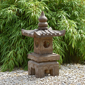 Japanese Stone Snow Lantern - Short Ishi Doro