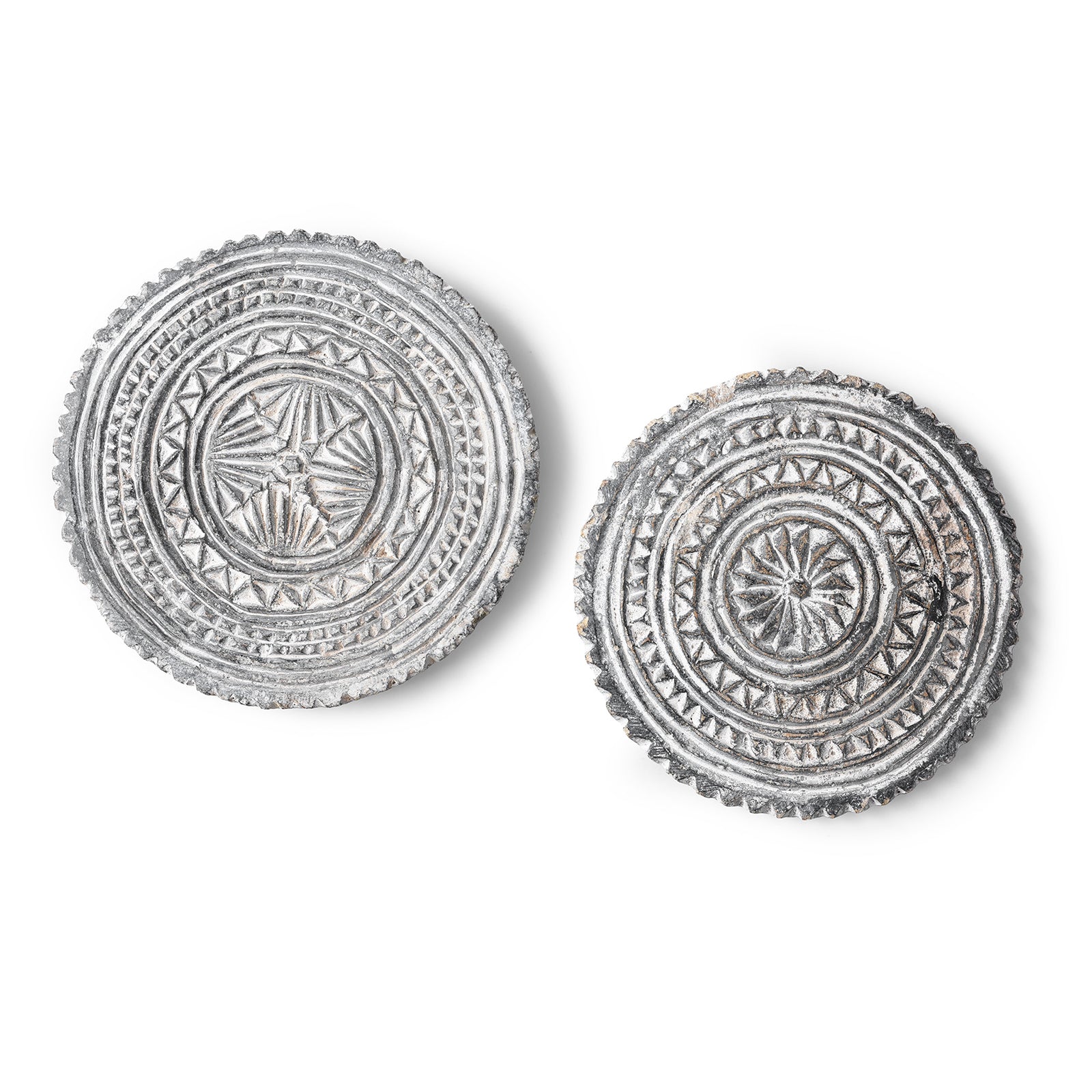 Old Stone Tepoy Coasters - Ca 1930