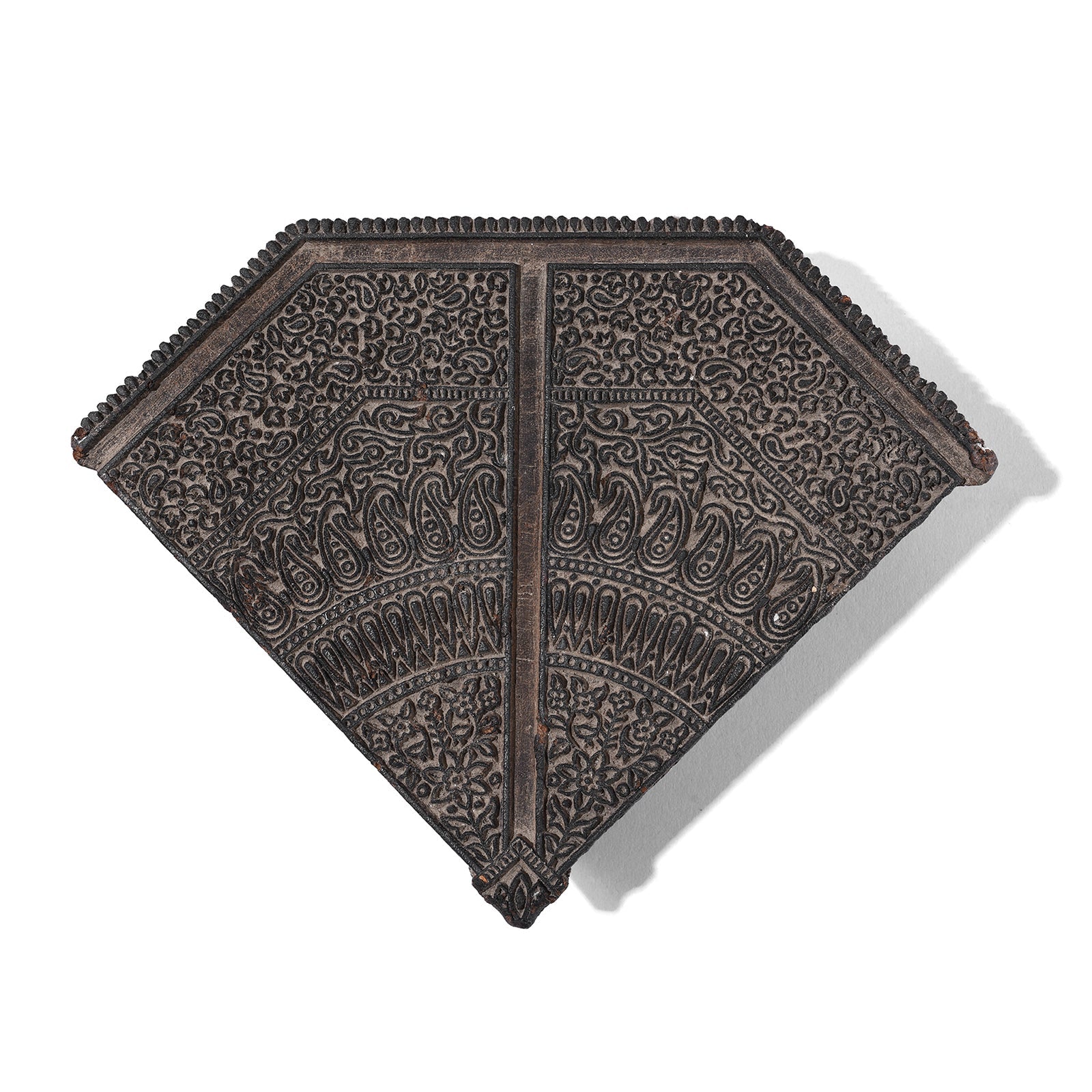 Old Paisley Textile Printing Block From Jaipur - Ca 1930