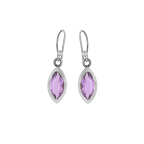 Amethyst And Silver Earrings